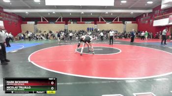 128 lbs Quarterfinal - Mark Bickmore, Arcata High School vs Nicolas Trujillo, Benicia High School