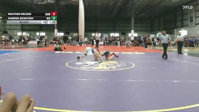 126 lbs Allday - Brayden Nelson, RALEIGH AREA WOLFPACK RED vs Kamden McIntosh, REAL LIFE WRESTLING CLUB