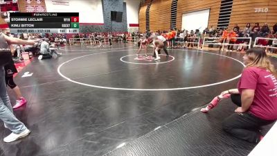 117-128 lbs Cons. Round 1 - Stormie Leclair, Wyoming Indian Middle School vs Kinli Bitton, Rocky Mountain Middle School