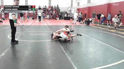 106 lbs Quarterfinal - Michael Nicosia, Mat Assassins vs Jaxson Weber, Pope John Hs/edge