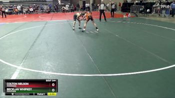 120 lbs Champ. Round 1 - Colton Nelson, Moorhead vs Becklan Whipkey, Pipestone