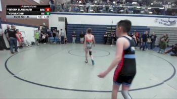 85 lbs Cons. Round 4 - Coyle Cobb, Homedale Wrestling Club vs Bronx Blanchard, Marsh Valley Wrestling Club