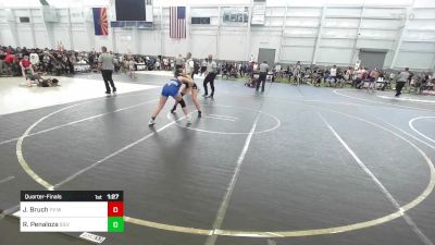 123 lbs Quarterfinal - Jewel Bruch, YV Wrestling vs Roxanne Penaloza, Silverback WC