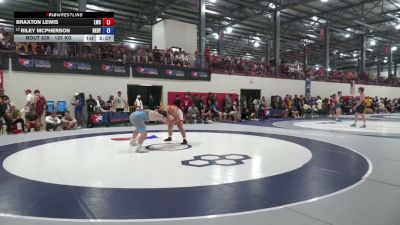 125 kg Champ. Rd Of 64 - Braxton Lewis, Lexington Wrestling Club vs Riley McPherson, Bears RTC