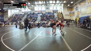 130 lbs Quarterfinal - Cassidy Harrington, Viera Hammers vs Alexis Hutter, Braden River High School