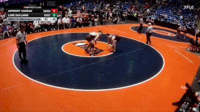 165 lbs Semis & 1st Wrestleback (8 Team) - Anthony Haddad, Aurora (Marmion Academy) vs Luke Koclanis, Arlington Heights (Hersey)