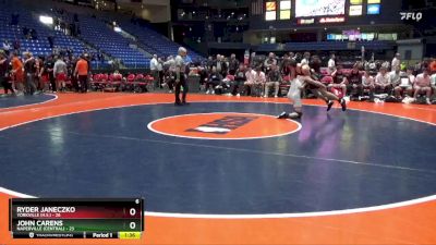 165 lbs Quarterfinals (8 Team) - John Carens, Naperville (Central) vs Ryder Janeczko, Yorkville (H.S.)