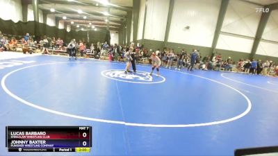 120 lbs Round 1 - Lucas Barbaro, Steelclaw Wrestling Club vs Johnny Baxter, Punisher Wrestling Company