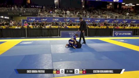 Enzo Sousa Freitas vs Colton Benjamin Null 2026 Pan Kids Jiu-Jitsu IBJJF Championship