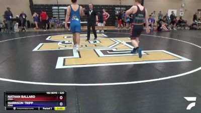 220 lbs Cons. Round 3 - Nathan Ballard, Iowa vs Harrison Tripp, Iowa