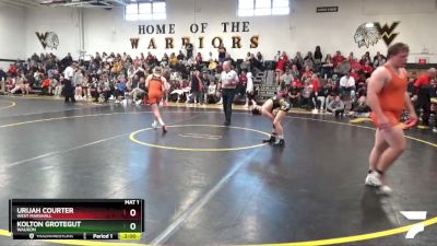 113 lbs Round 5 - Kolton Grotegut, Waukon vs Urijah Courter, West Marshall