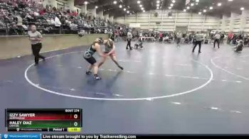 155 lbs Champ. Round 2 - Izzy Sawyer, Northridge vs Haley Diaz, Layton