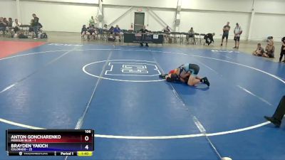 106 lbs Placement Matches (16 Team) - Anton Goncharenko, Missouri Blue vs Brayden Yakich, Colorado