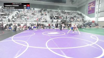 55 kg Cons. Sub-quarters - Gabrielle Severin, Crash Girls Wrestling Club vs Amelia Adams, Rabid Dawg