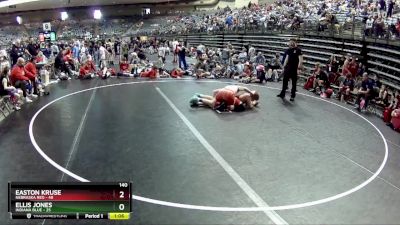 140 lbs Semis & 1st Wrestleback (8 Team) - Easton Kruse, Nebraska Red vs Ellis Jones, Indiana Blue