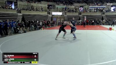 215 lbs 1st Place Match - Levi Lewis, F/MCC vs Eli Duran, ANML
