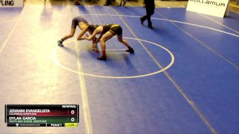 120 lbs Semifinal - Dylan Garcia, South High School Wrestling vs Jovanni Evangelista, California Grapplers
