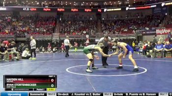 1A-145 lbs Cons. Round 2 - Hayden Hill, Wilton vs Ryan Stortenbecker, East Mills