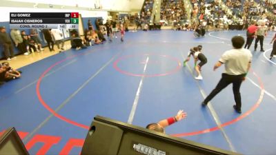 74 lbs Cons. Round 2 - Isaiah Cisneros, Venom vs Eli Gomez, Imperial