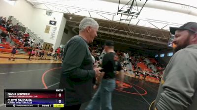 53 lbs Round 3 - Nash Bowker, Thermopolis Wrestling Club vs Cleto Saldana, Powell Wrestling Club