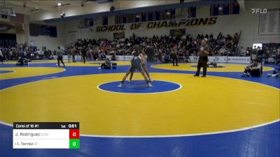 116 lbs Consi Of 16 #1 - Jacob Rodriguez, Clovis North vs Issac Torrez, St. John Bosco