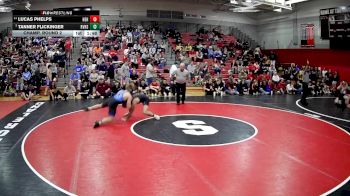 172 lbs Champ. Round 2 - Tanner Flickinger, River Valley Hs vs Lucas Phelps, North East Hs