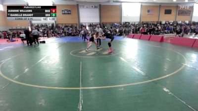 145 lbs Consi Of 8 #1 - Jasmine Williams, Windsor vs Isabelle Brandt, Souhegan
