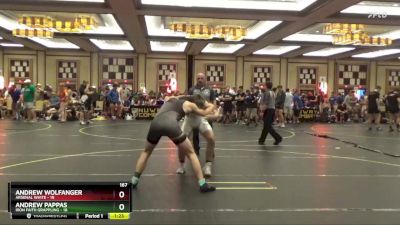 167 lbs Finals (8 Team) - Andrew Wolfanger, Arsenal White vs Andrew Pappas, Iron Faith Grappling