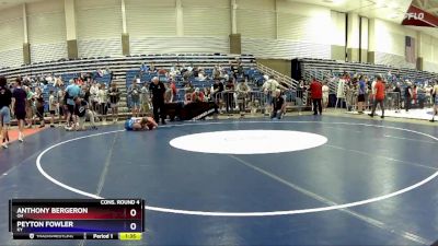 106 lbs Cons. Round 4 - Anthony Bergeron, OH vs Peyton Fowler, KY