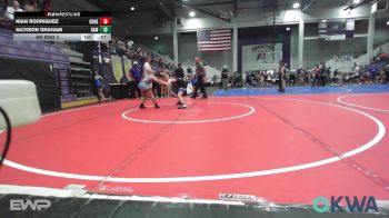 80 lbs Rr Rnd 3 - Kian Rodriguez, Honey Badgers Wrestling Club vs Jackson Graham, Raw Wrestling Club