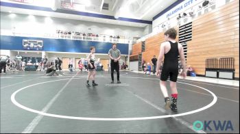 70-75 lbs Semifinal - Caiden Jennings, Tecumseh Youth Wrestling vs Luke Drinning, Lone Grove Takedown Club