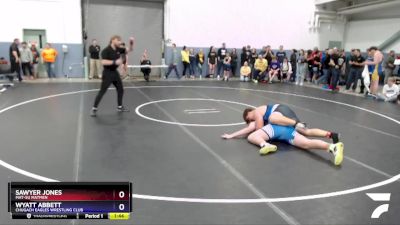 285 lbs Round 1 - Wyatt Abbett, Chugach Eagles Wrestling Club vs Sawyer Jones, Mat-Su Matmen