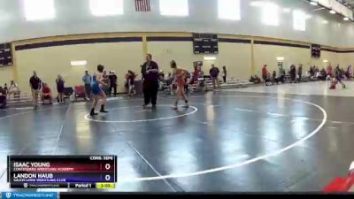 92 lbs Cons. Semi - Isaac Young, Contenders Wrestling Academy vs Landon Haub, Salem Lions Wrestling Club