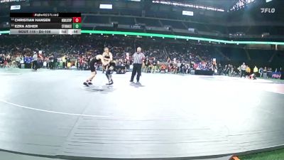 D4-106 lbs Cons. Round 1 - Ezra Asher, St Ignace vs Christian Hansen, New Lothrop
