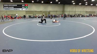 90 lbs Semifinal - Jewels Mcclendon, SOTM OK 7-12 2 vs Liliana Valdez, SOTM OK 7-12 1