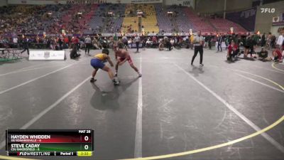 149 lbs Finals (2 Team) - Steve Caday, CSU Bakersfield vs Hayden Whidden, SIU Edwardsville