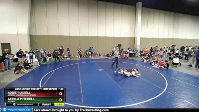 130 lbs Round 1 - Addie Russell, Ascend Wrestling Academy vs Akeela Mitchell, SJF/HAC