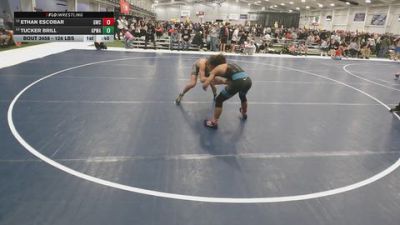 126 lbs Cons. Sub-quarters - Tucker Brill, Great Plains Wrestling Academy vs Ethan Escobar, Granite Wrestling Club