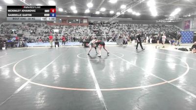 59 kg Cons. Sub-rd Of 16 - McKinley Jovanovic, DMV RTC vs Gabrielle Gartin, Mount Union Raider Wrestling Club