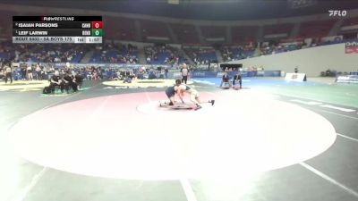 5A Boys 175 lbs 1st Place Match - Leif Larwin, Bend Boys vs Isaiah Parsons, Canby Boys