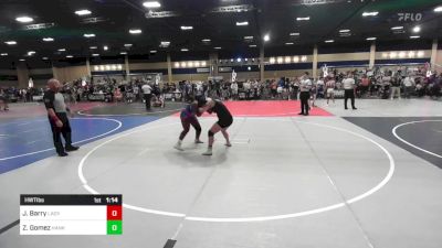 Round Of 16 - Jamilah Barry, Lady Cavs Wrestling vs Zoey Gomez, Hanks HS