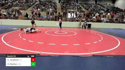 105 lbs Round Of 16 - Lonnie Singleton, The Storm Wrestling Center vs Kason Maddux, Georgia