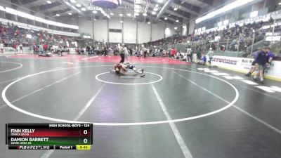 124 lbs Cons. Round 4 - Finn Kelly, Ithaca Sr HS vs Damion Barrett, Sayre Area Hs