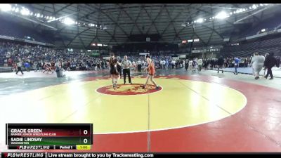 163 lbs Quarterfinal - Gracie Green, Rainier Junior Wrestling Club vs Sadie Lindsay, Washington