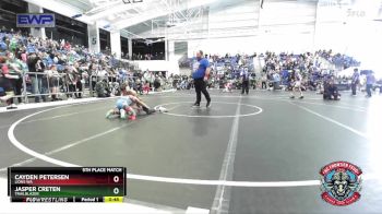 61 lbs 5th Place Match - Jasper Creten, Trailblazer vs Cayden Petersen, Lions WA