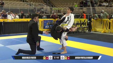 Jayden Portillo Khoury vs Noah Miles Foster 2025 Pan Kids Jiu-Jitsu IBJJF Championship
