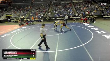 215 lbs Quarterfinal - Caden Brewer, Brownsburg vs Jaran Kerney, Princeton Community