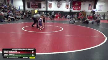 Cons. Semi - Grayson Ames, Keokuk Kids Wrestling Club vs Amzi Hawes, Fort Madison Wrestling Club