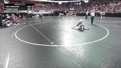 D1-106 lbs Cons. Round 2 - Rex Lancaster, Holmen vs Everett Hilby, New Berlin West/Eisen.