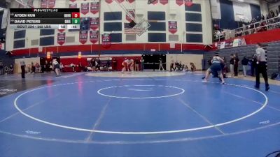 285 lbs Consy 1 - Ayden Kun, Burrell vs David Peters, Greensburg Salem